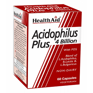 هيلث ايد Health Aid اسيدوفيلوس بلس 4 مليار كبسولة 60 قرص