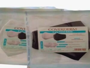Coverderm 3 Ply Face Mask (White)