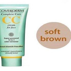 Coverderm CC Cream for Face Soft Brown 40ml
