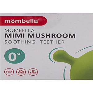 Mombella Mini Mushroom Soothing Teether 0 Plus Months