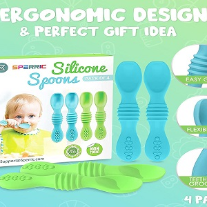 Sperric Silicone Spoon Pack of 4