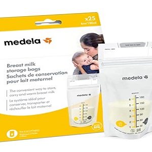 Medela Breast Milk Storage Bags 6oz/180ml bags 25's