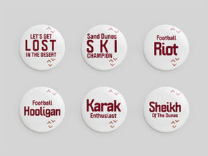 Assorted Qatar Themed Pins - Set 1 (10 QR per pin)