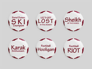 Assorted Qatar Themed Pins - Set 3 (10 QR per pin)