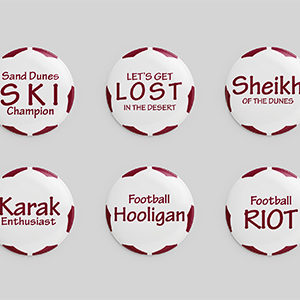 Assorted Qatar Themed Pins - Set 3 (10 QR per pin)