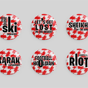Assorted Qatar Themed Pins - Set 6 (10 QR per pin)