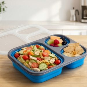 Portion Perfect Collapsible Silicone Light Meal Kit