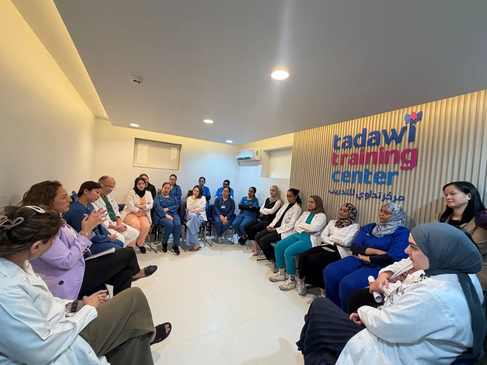Participants in a Tadawi training session